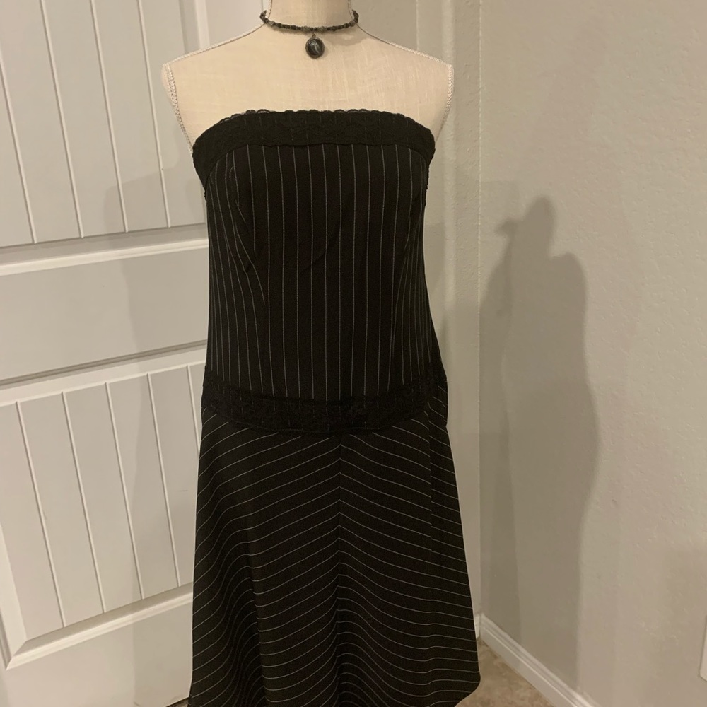 Gorgeous Pinstripe Corset Dress